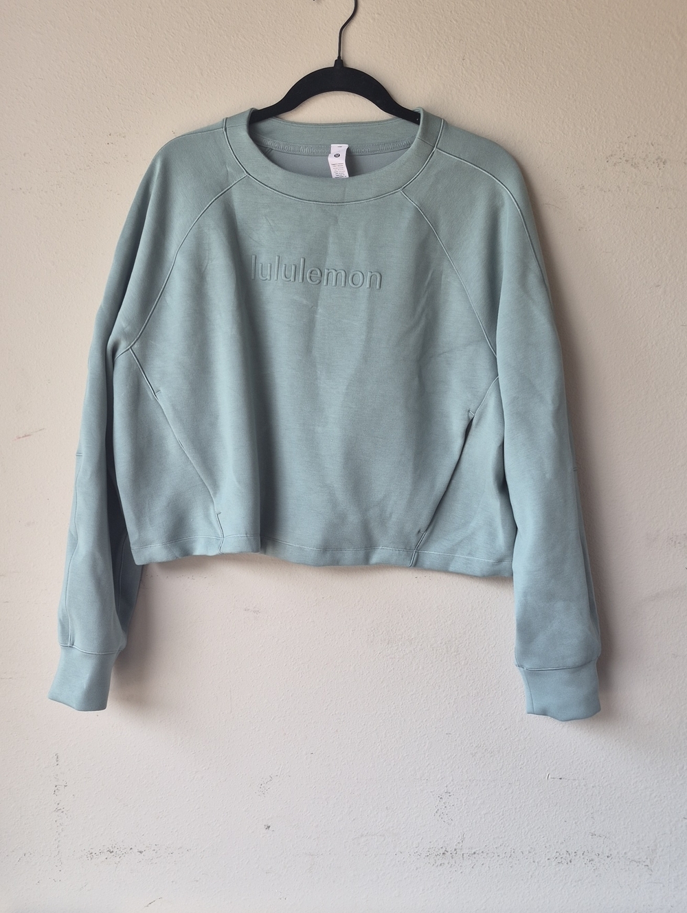lululemon athletica Cropped Crewneck Sweatshirt in Sage Green